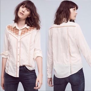 NWOT Anthropologie Holding Horses Iverie blouse